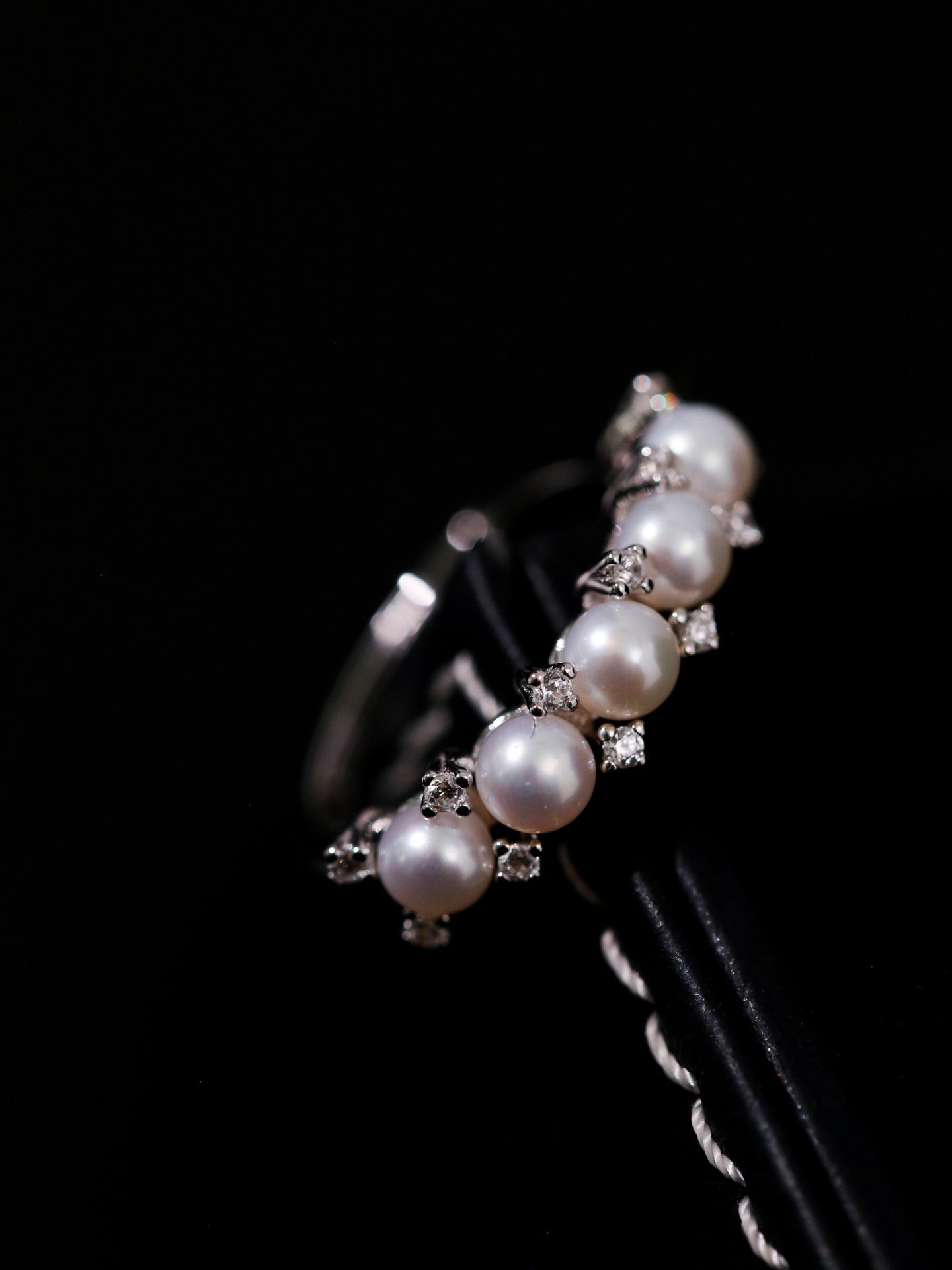 Crown Bloom Adjustable Pearl Ring - floysun