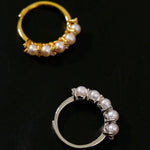 Crown Bloom Adjustable Pearl Ring - floysun