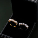 Crown Bloom Adjustable Pearl Ring - floysun
