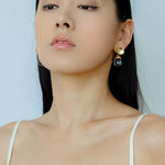 Crystal Dewdrop Earrings - Gold - floysun