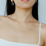 Crystal Dewdrop Earrings - Gold - floysun