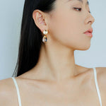 Crystal Dewdrop Earrings - Silver - floysun