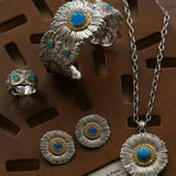 Daisy Bloom Wide Open Cuff – Agate Edition - floysun
