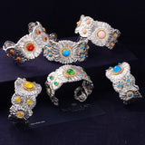 Daisy Bloom Wide Open Cuff – Agate Edition - floysun