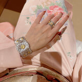 Daisy Bloom Wide Open Cuff - floysun