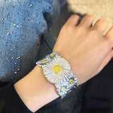 Daisy Bloom Wide Open Cuff - floysun