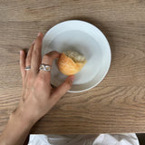 Daisy Open Ring 925 Silver with Colorful Zircon Adjustable size - floysun
