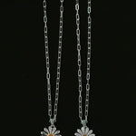 Daisy Pendant Necklace Solid 925 Sterling Silver Unisex - floysun