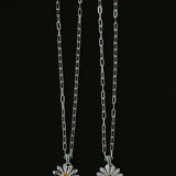 Daisy Pendant Necklace Solid 925 Sterling Silver Unisex - floysun