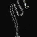 Daisy Pendant Necklace Solid 925 Sterling Silver Unisex - floysun