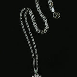 Daisy Pendant Necklace Solid 925 Sterling Silver Unisex - floysun