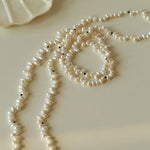 Dance of Pearls Natural Irregular Pearl Long Necklace - floysun