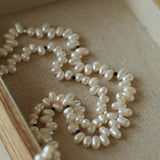 Dance of Pearls Natural Irregular Pearl Long Necklace - floysun