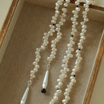 Dance of Pearls Natural Irregular Pearl Long Necklace - floysun