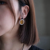Dark Night Tiger Eye Mirror Gemstone Earrings - Tiger Eye Stone Earrings - floysun