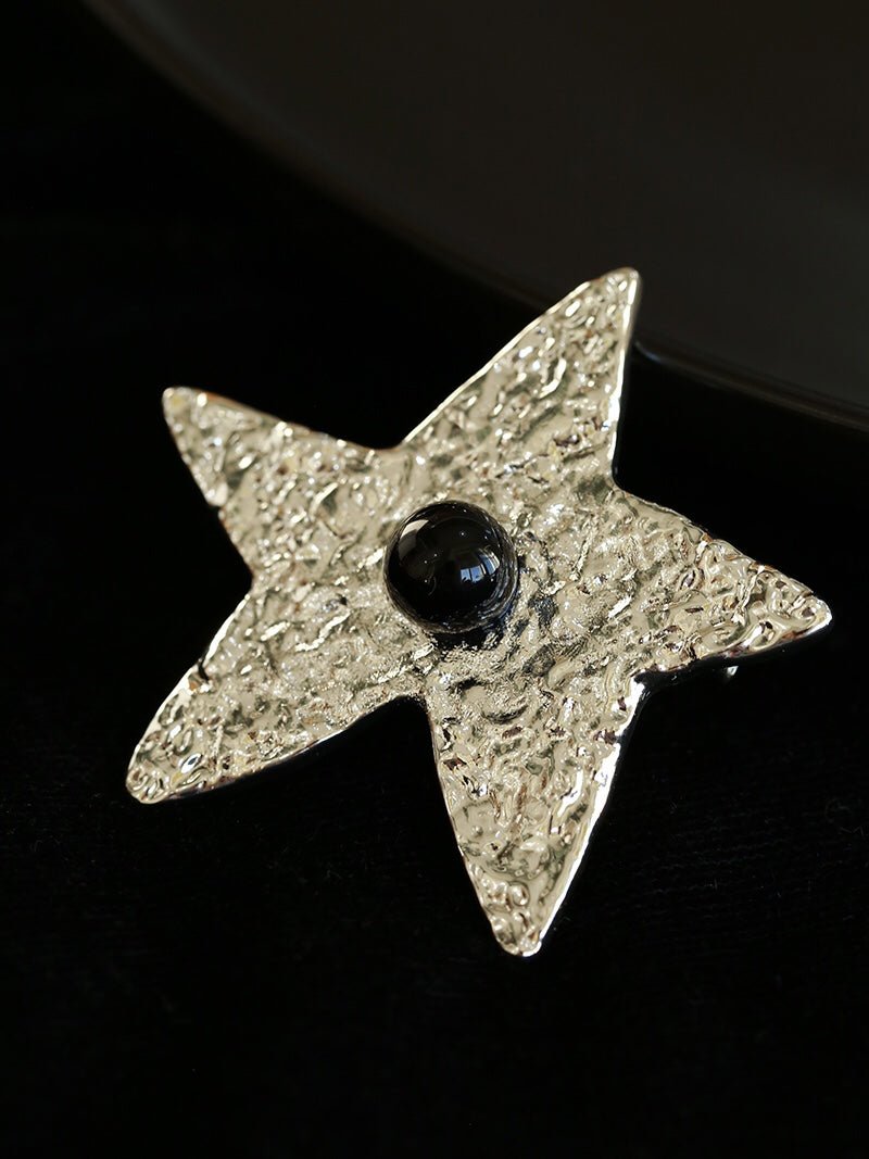Dazzling Stars Pentagram Planet Element Brooch - floysun