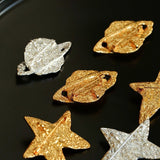 Dazzling Stars Pentagram Planet Element Brooch - floysun