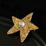 Dazzling Stars Pentagram Planet Element Brooch - floysun