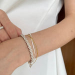 Delicate Daisy Open Cuff Bracelet - floysun