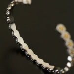 Delicate Daisy Open Cuff Bracelet - floysun