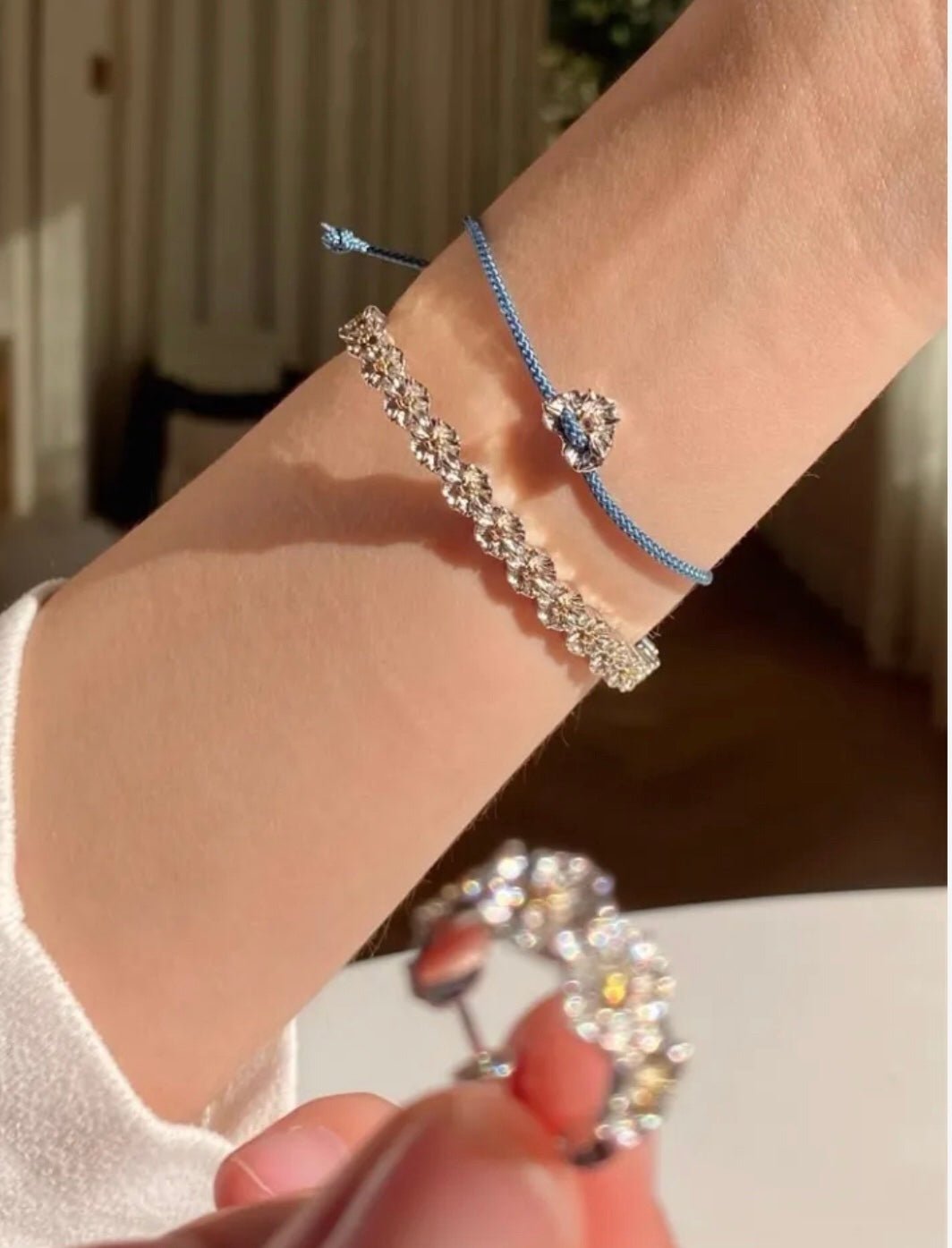 Delicate Daisy Open Cuff Bracelet - floysun