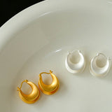 Designer 925 Sterling Silver Matte Heavy Texture Irregular Earrings - floysun