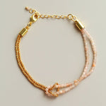 Designer Double Chain & Mixed Natural Stone Bracelets - floysun