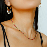 Designer Geometric Three - Drop Pearl Earrings - floysun