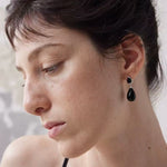Dewdrop Earrings with Crystal, Onyx, Grey Agate & Tiger’s Eye - floysun