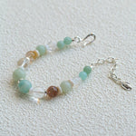 Dopamine Beaded Wave Bracelet – Blue Amazonite Edition - floysun