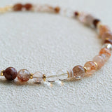 Dopamine Beaded Wave Necklace – Golden Brown Aventurine Edition - floysun