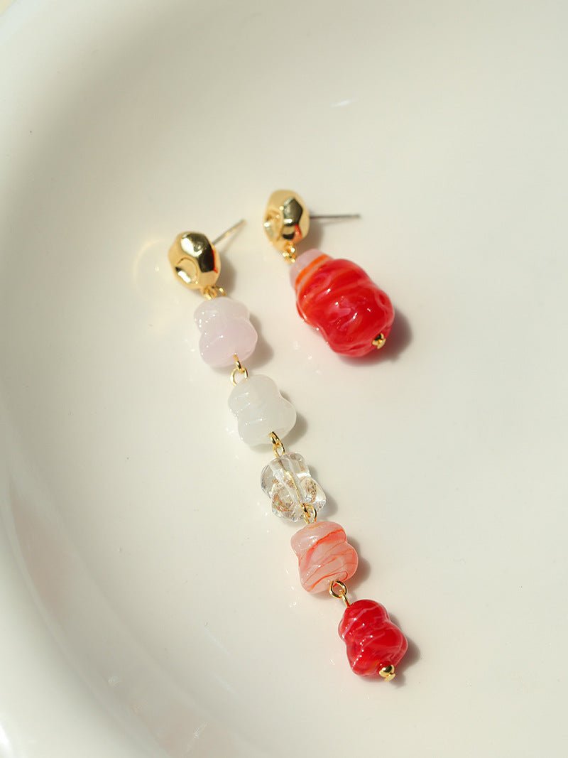 Dopamine Candy Drop Earrings – Strawberry Kiss - floysun