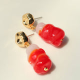 Dopamine Candy Drop Earrings – Strawberry Kiss - floysun