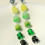 Dopamine Candy Drop Glass Earrings – Matcha Mint - floysun