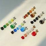 Dopamine Candy Drop Glass Earrings – Ocean Pop - floysun