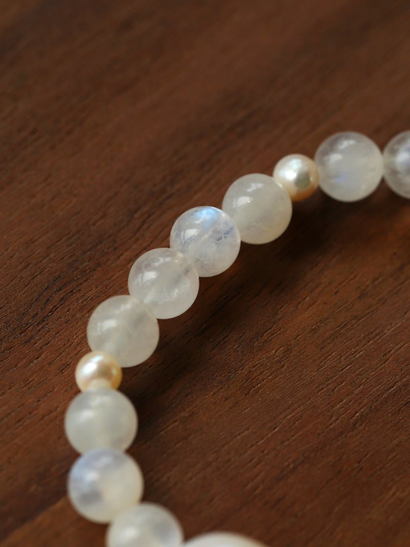 Dopamine Stacking Elastic Bracelets – Pearls & Gemstones - floysun