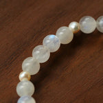 Dopamine Stacking Elastic Bracelets – Pearls & Gemstones - floysun