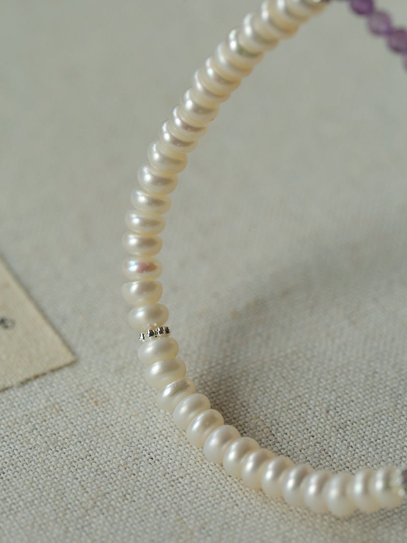Dopamine Stacking Elastic Bracelets – Pearls & Gemstones - floysun