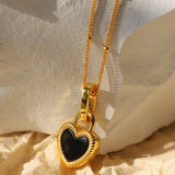 Double - sided Love Lock Pendant Necklace - floysun