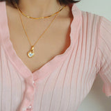 Double - sided Love Lock Pendant Necklace - floysun