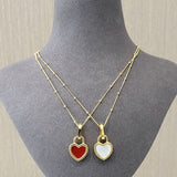 Double - sided Love Lock Pendant Necklace - floysun