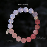 Dream Energy Crystal Bracelet - Lotus Charm Bracelet - floysun