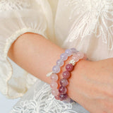 Dream Energy Crystal Bracelet - Peach Blossom Charm Bracelet - floysun