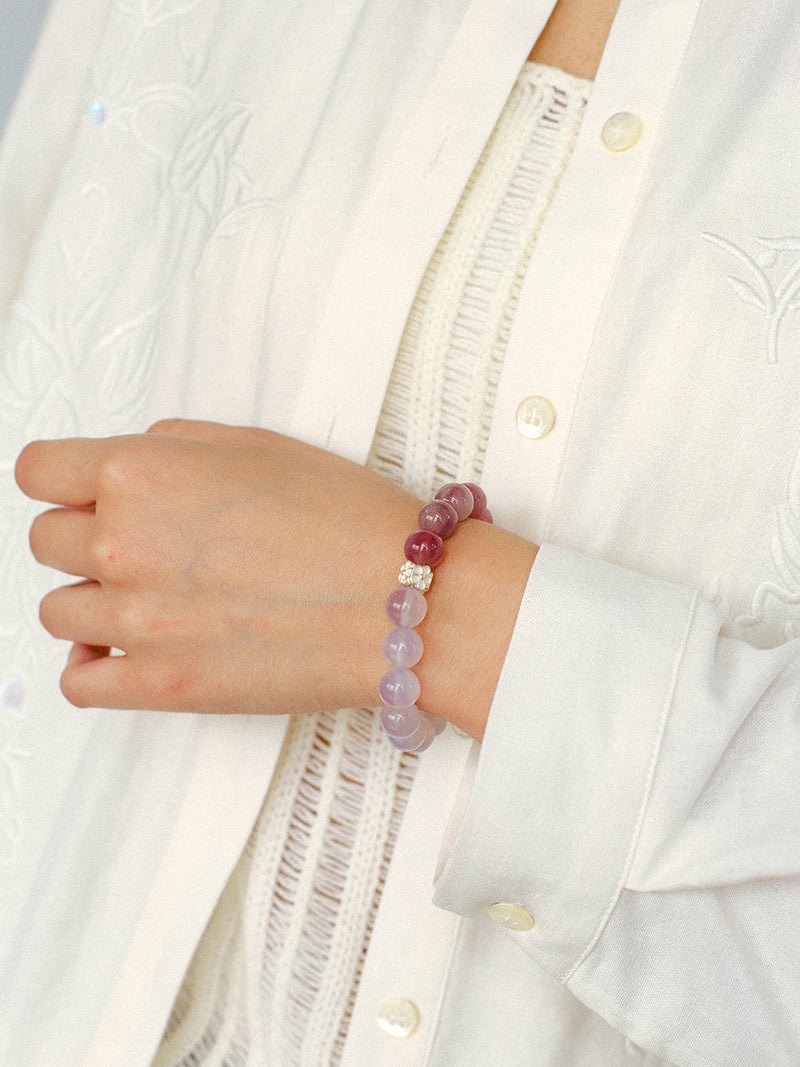 Dream Energy Crystal Bracelet - Peach Blossom Charm Bracelet - floysun