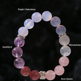 Dream Energy Crystal Bracelet - Peach Blossom Charm Bracelet - floysun
