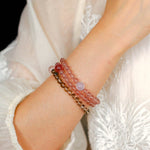 Dream Energy Crystal Bracelet - Triple - Layer Rose Quartz Mix - floysun