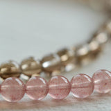 Dream Energy Crystal Bracelet - Triple - Layer Rose Quartz Mix - floysun