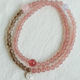 Dream Energy Crystal Bracelet - Triple - Layer Rose Quartz Mix - floysun