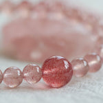 Dream Energy Crystal Bracelet - Triple - Layer Rose Quartz Mix - floysun