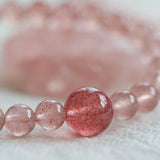 Dream Energy Crystal Bracelet - Triple - Layer Rose Quartz Mix - floysun